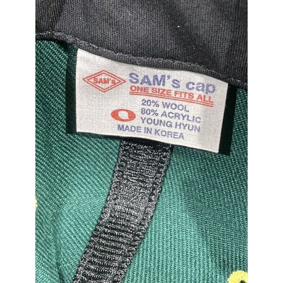 Vintage Sams Cap Mexico Spell Out Hawk Adjustable Wool Blend Bird Baseball Hat - Picture 7 of 7